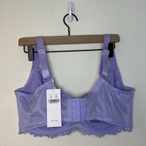 NWT 38H HSIA Purple Sunflower Underwire Lace Bra - Picture 5 of 5